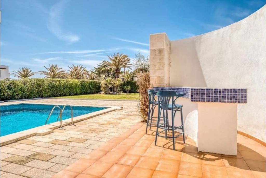 La Calma Espectacular Villa Con Jardin Y Piscina En Menorca S'Algar Exterior foto